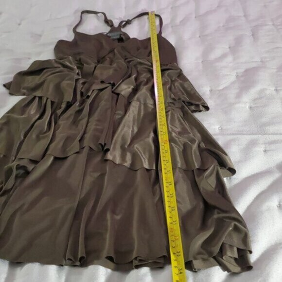 Armani Vintage Satin Cascade Flowy Boho Dress- XS- NWOT - Picture 15 of 16